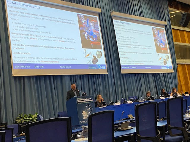 Dr. Kaoumi is presenting at the IAEA in Vienna